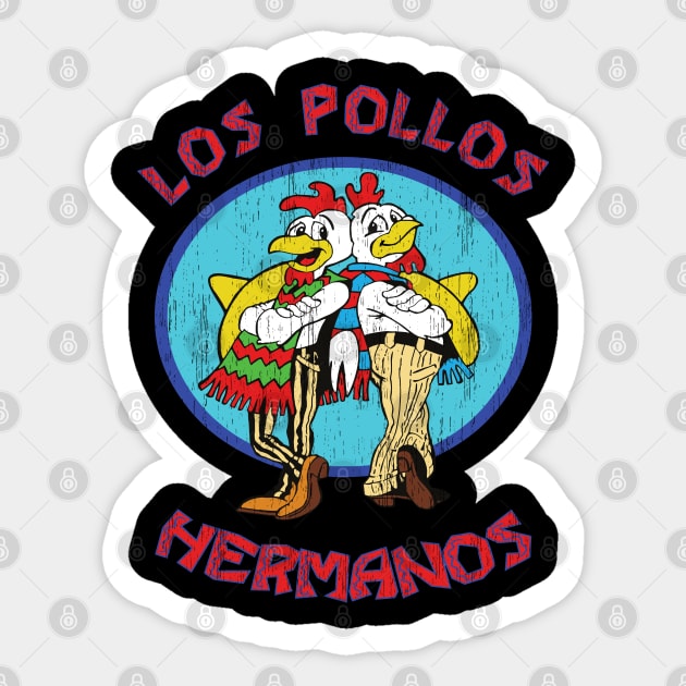 Los Pollos Hermanos Sticker by Skulls Mushroom Arts
